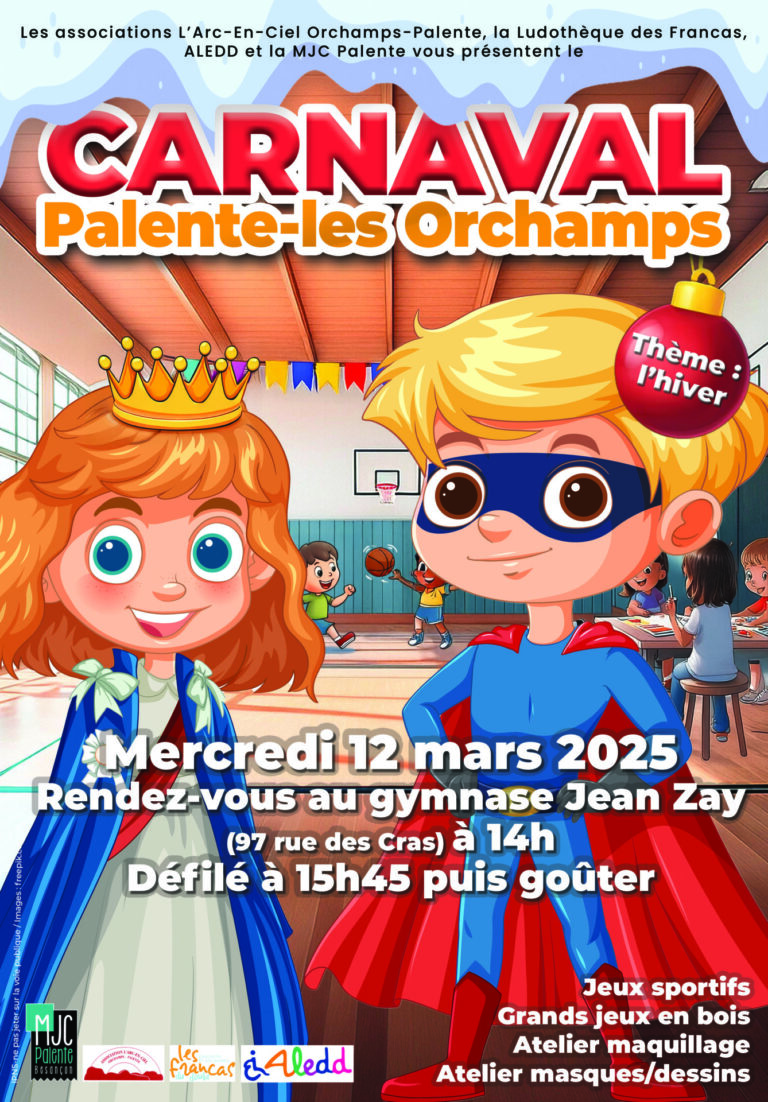 Affiche A4 carnaval du quartier 2025