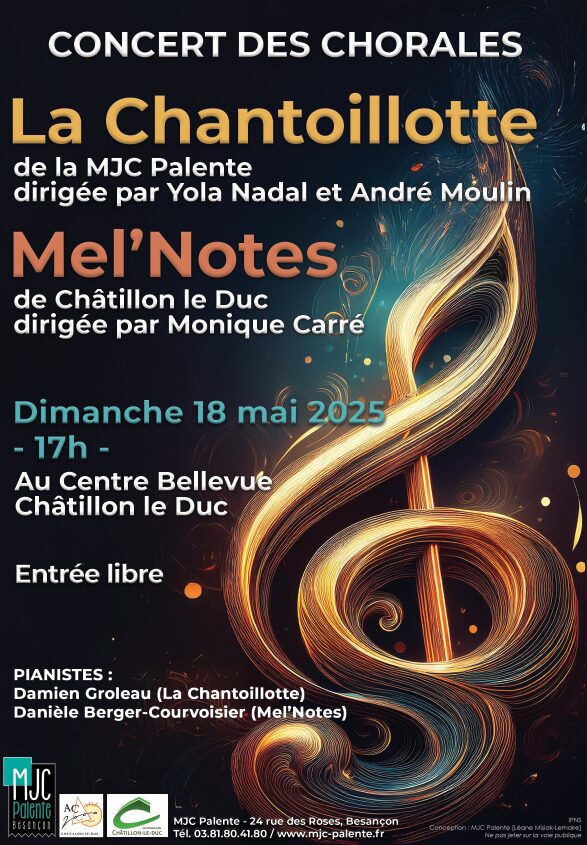 Affiche A4 concert des chorales
