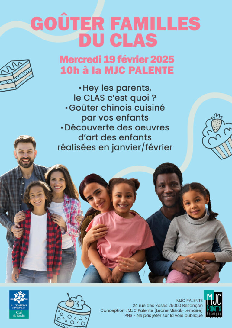 Flyer A5 goûter du CLAS